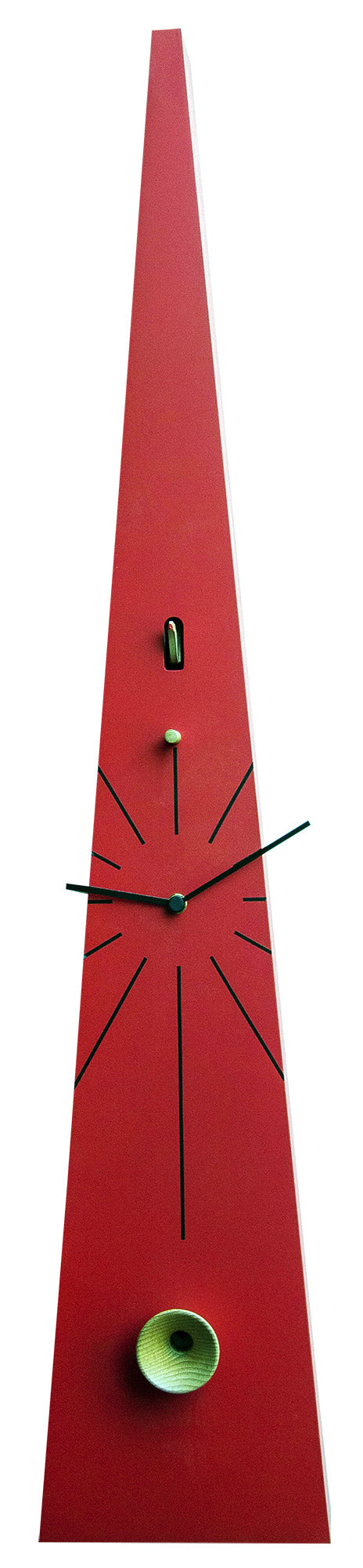 Wandkuckucksuhr 17,5x90x12 cm Pirondini Italia QQ Tall 502 Rot acquista