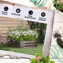 Letto per Orto Rialzato Esagonale in Acciaio Galvanizzato con Fondo Aperto Marrone