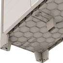 Armadio 2 Ripiani 80x44x100 cm Keter Gulliver Basso XL Sabbia e Beige