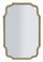 Specchio da Muro Istanbul Oro 60x1x90 cm in MDF e Vetro e Specchio Oro