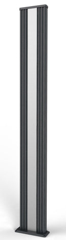 Doccia Solare da Giardino 40L Miscelatore e Lavapiedi Arkema Dada S Grigio Antracite Inox