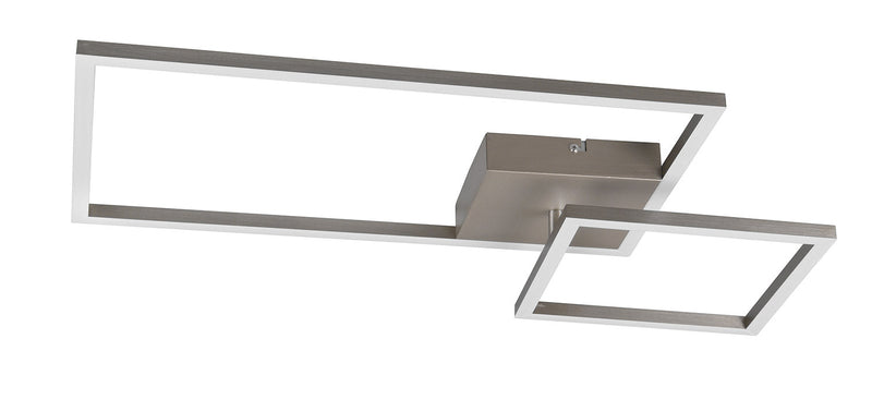 Plafoniera da Interno a LED SMD in Metallo Nickel Opaco