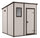 Geräteschuppen 183,5 x 185 x 200,5 cm aus Harz Keter Manor Pent 6 x 6 Beige