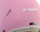 Casco Demi-Jet per Bambini Visiera Lunga CGM Magic Smile 205S Rosa Opaco Varie Misure