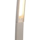 Lampada da Terra ad Arco a LED 3000K 50x23x149 cm in Acciaio e Allumino  Argento