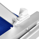 Lettino da Giardino Rimini T 181x61x38 cm Schienale Regolabile 2 Posizioni in Textilene Blu      