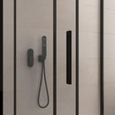 Box Doccia Angolare 70x160 cm 2 Ante Scorrevoli in Cristallo Trasparente Bonussi Eliane Varie Misure