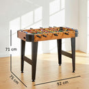 Mini Calcio Balilla 92x75x71 cm con 22 Giocatori 2 Palline 8 Aste e Segnapunti in MDF Marrone      