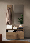 Set Ingresso Mobile 1 Anta a Ribalta Appendiabiti 91x36x165 cm e Specchio 50x110 cm Jupiter Mercure