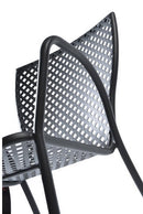 Set 4 Sedie da Giardino 56x62x84 cm in Acciaio con Braccioli RD Italia Sonia Antracite