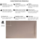 Piatto Doccia in Pietra Bonussi Ardesia Calcutta Sabbia Varie Misure