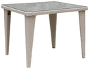 Tavolino da Giardino 90x90x75 cm in Polyrattan Bauer Mafalda Beige
