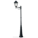 Lampada Palo Alto per Giardino Una Luce Sbalzo Colore Nero per Esterno Linea Maxi Quadrata Livos