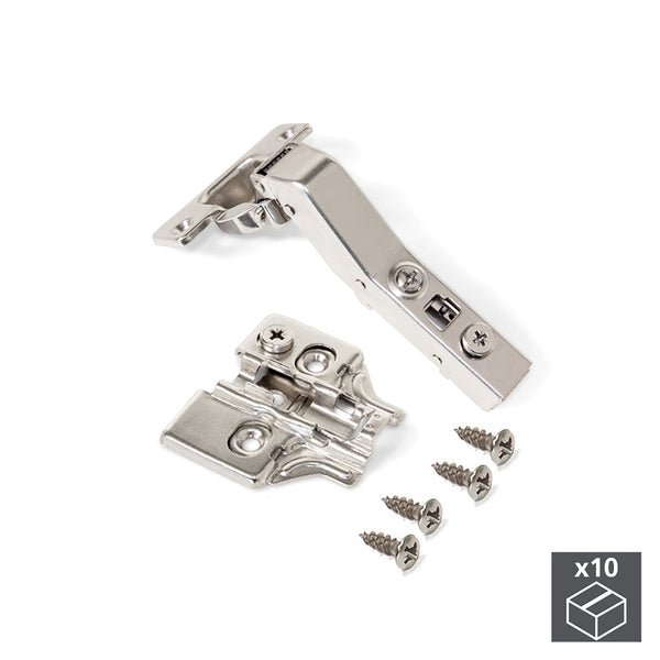 prezzo Topfscharnier 35 mm 45º Winkelarm Soft Closing mit Sockel 10 Stück Emuca