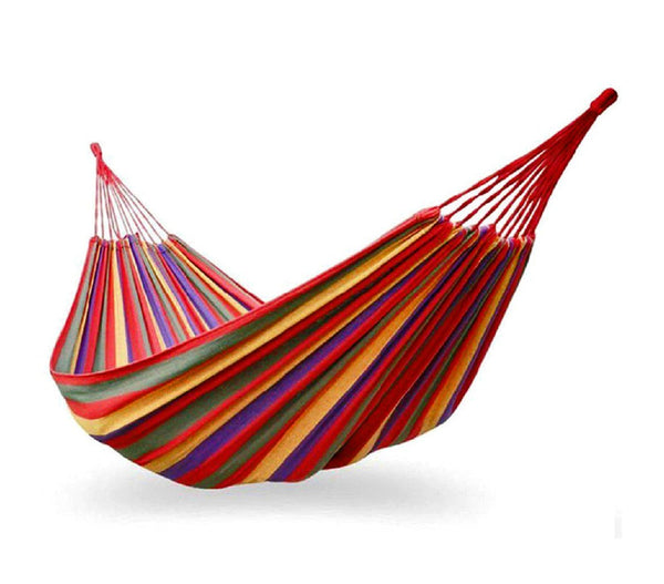 Gartenhängematte 200x80 cm aus farbiger Baumwolle mit Tasche prezzo