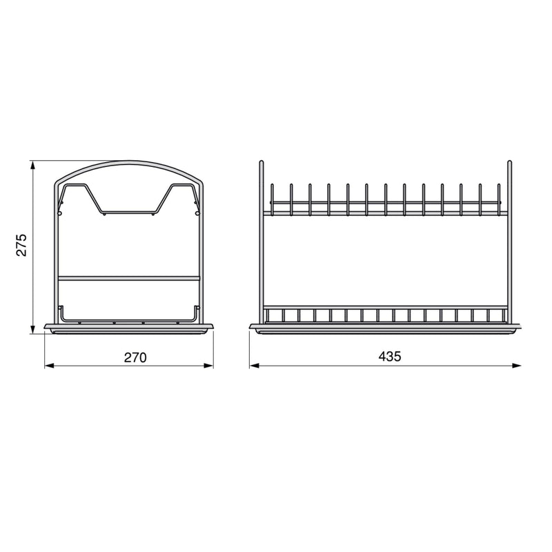 Scolapiatti da Cucina in Acciaio Emuca Suprastar 