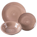 Servizio Piatti 18 Pezzi in Gres VdE Tivoli 1996 Baita Chocolate