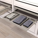 Kit Vassoio e Telaio per Armadio Regolabile 600 mm Emuca Grigio Pietra