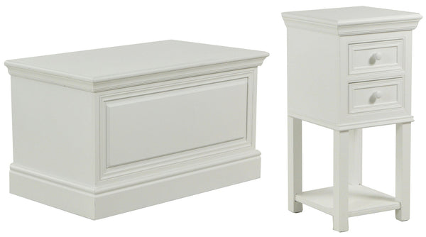 Set Nachttisch 2 Schubladen und Truhe aus Adami Nantes Holz acquista