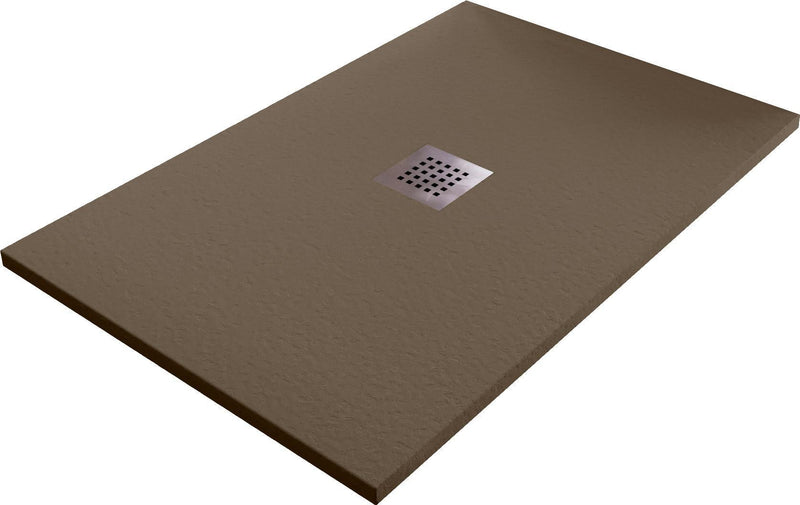 Piatto Doccia in Pietra Bonussi Ardesia Stone Central Marrone Varie Misure