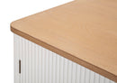 Mobile Matera 117x90x37 cm in Legno MDF e Ferro Bianco/Marrone