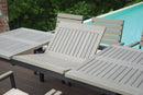 Tavolo Rettangolare Allungabile da Giardino 210x90 cm Voghini Riomaggiore Grigio