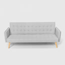 Divano Letto Clic Clac 172x86x80 cm in Tessuto Grigio