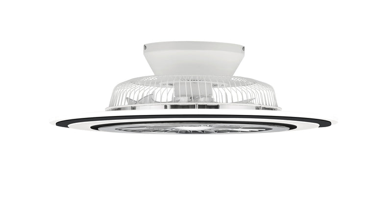 Plafoniera Ventilatore da Interno a led in PLASTICA Nero Opaco