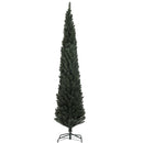 Albero di Natale Artificiale 225 cm 538 Rami Slim Salvaspazio Verde