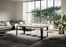  Tavolo Allungabile 140-224x80x77 cm Flame Bianco Frassino 