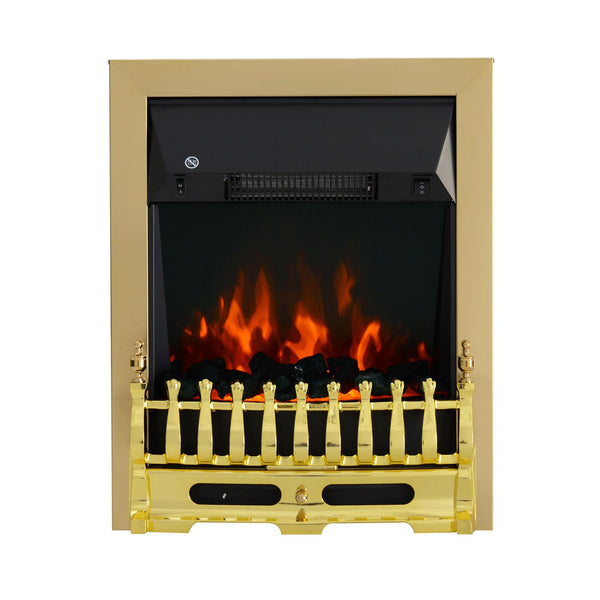 acquista Einbau- oder Bodenkamin 48x19x59 cm 2000W Gold
