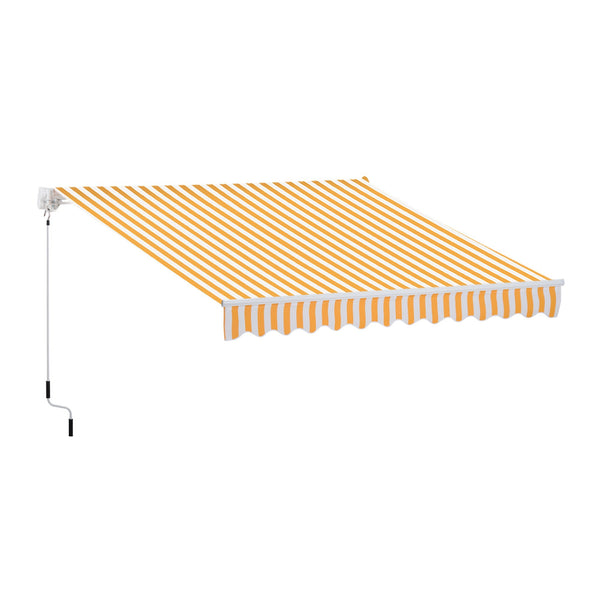 Wandrollmarkise 3x2,5m Orange und Weiß sconto