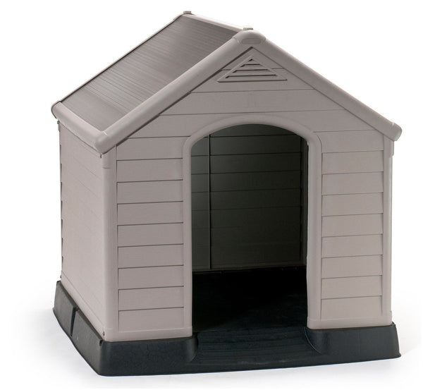 Cuccia da Esterno per Cani 99x95x99 cm in Plastica Keter Dog House Sabbia/Marrone online