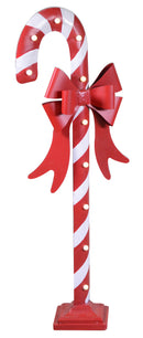 Bastoncino di Zucchero H106 cm da Giardino con Led Rosso e Bianco