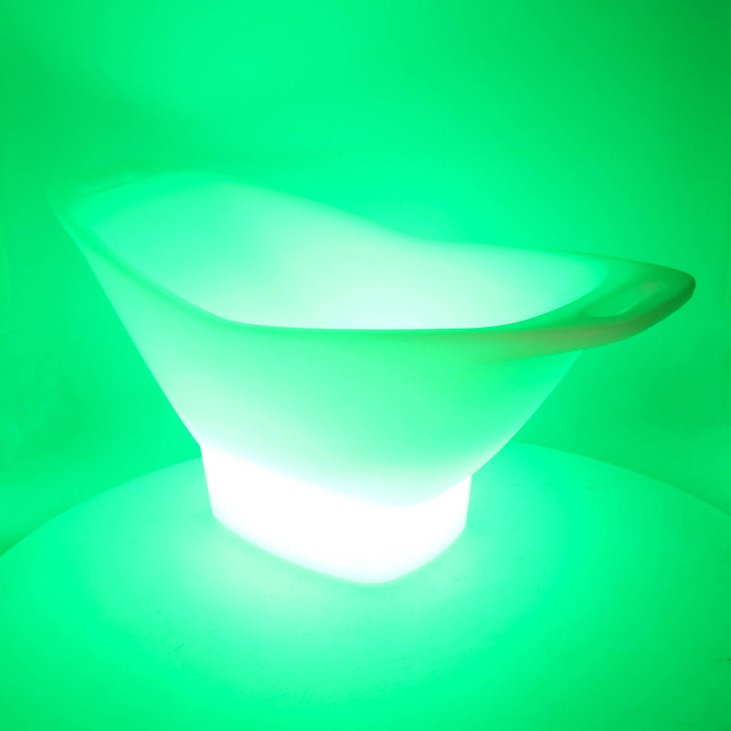 Secchiello Ghiaccio Portabottiglie 64x30x28 cm a Led Ricaricabile in Polietilene Multicolor