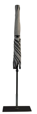 Ombrellone da Giardino 2x2 m Palo Ø38 mm in Alluminio Tessuto Dralon Acrilico Border Bianco