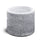 Vaso da Giardino 44x44x36 cm in Cemento Granulato di Marmo Monviso Medio Grigio