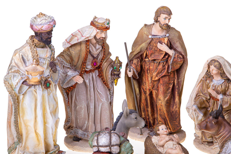 Natività 8 Personaggi 30,5 cm in Resina
