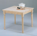 Tavolo Quadrato 80x80x75 cm in Legno di Massello Fumer Country