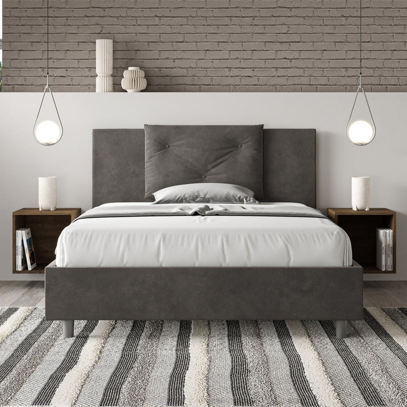 Letto Matrimoniale Appia Grigio Varie Misure