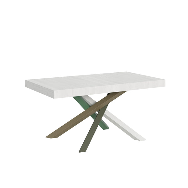 Tavolo Allungabile 160-420x90x77 cm Volantis Bianco Frassino prezzo