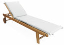 Cuscino per Lettino Prendisole 190x50x4 cm Soriani Bianco