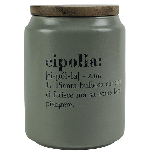 Zwiebelglas 800 ml aus Villa D'este Home Tivoli Grey Steingut acquista