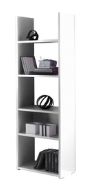 Libreria da Parete con 5 Ripiani in Melamina 56x29x184cm TFT  Boost Bianco