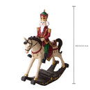 Soldato Schiaccianoci Natalizio su Cavallo H29,5 cm in Resina