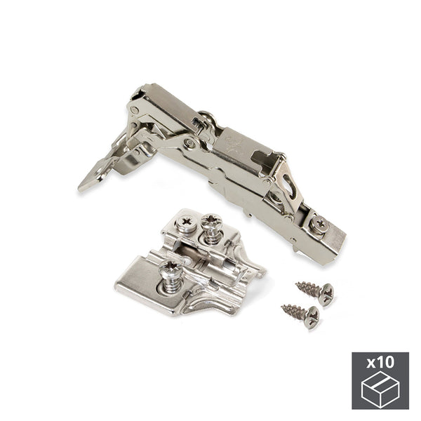 Topfscharnier 35 mm Gerader Hals Soft Closing 165º Euro Base 10 Stück Emuca acquista
