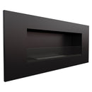 Camino a Bioetanolo da Parete 90x40 cm con Vetro o Senza Vetro Flig Huston 2 Nero