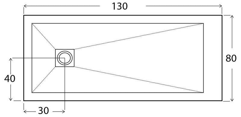 Piatto Doccia in Pietra Bonussi Ardesia Stone Side Grigio Antracite Varie Misure