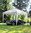 Gazebo Pieghevole da Giardino in Alluminio 3X3m Vorghini Limber Ecrù