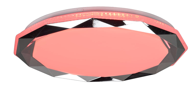 Plafoniera da Interno a LED in Plastica Cromo